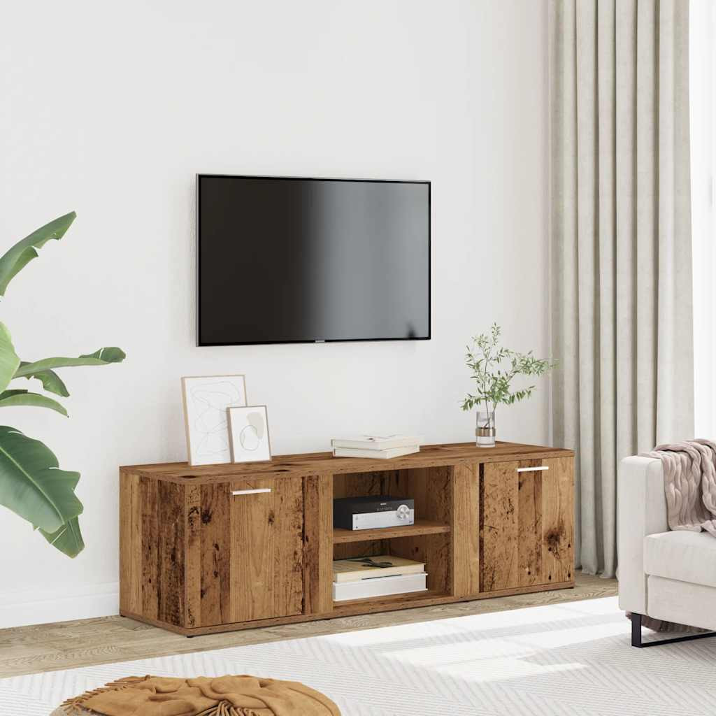 vidaXL TV-Schrank Altholz-Optik 120x34x37 cm Holzwerkstoff