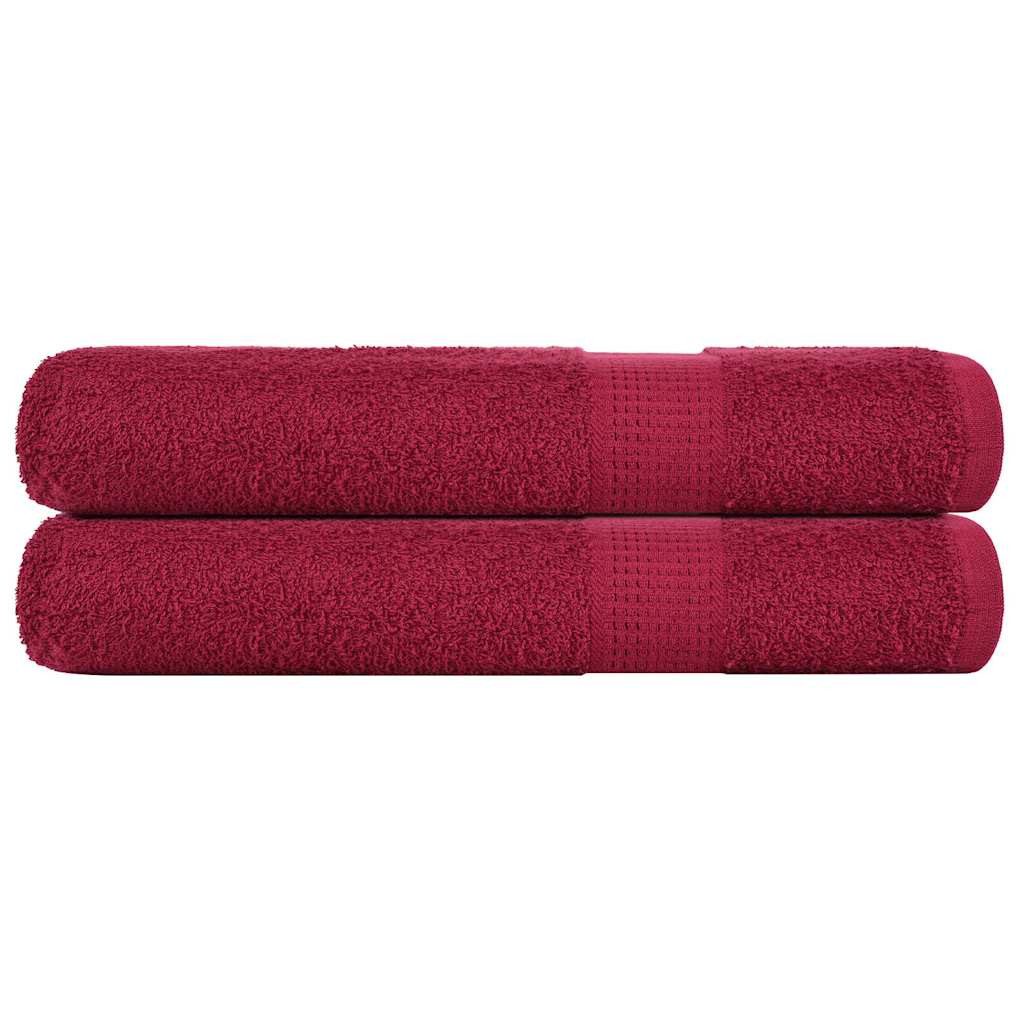 vidaXL Saunatücher FROGN 2 Stk. Bordeaux 80x200 cm 360 g/m²