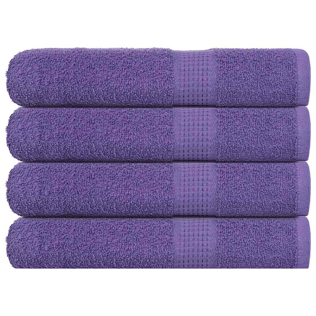 vidaXL Handtücher FROGN 4 Stk. Lila 100x200 cm 360 g/m²