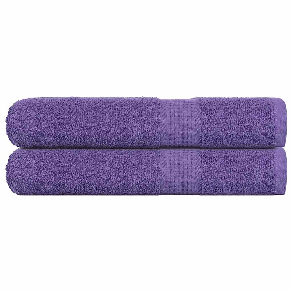 vidaXL Saunatücher FROGN 2 Stk. Lila 80x200 cm 360 g/m²