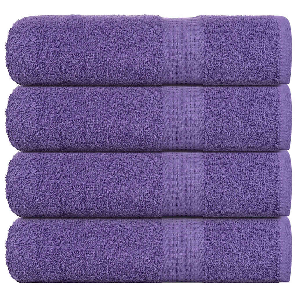 vidaXL Badetücher FROGN 4 Stk. Lila 100x150 cm 360 g/m²