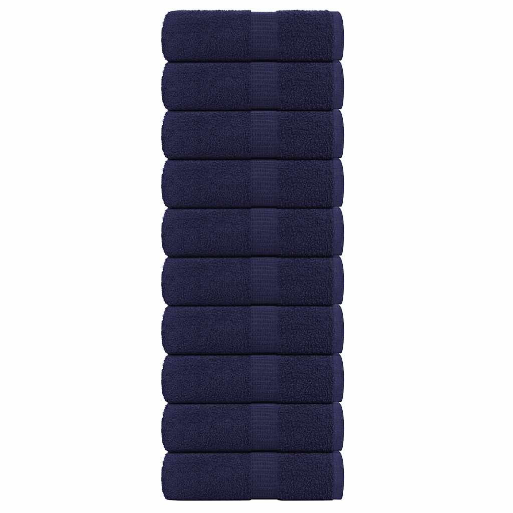 vidaXL Gästetücher FROGN 10 Stk. Marineblau 30x50 cm 360 g/m²