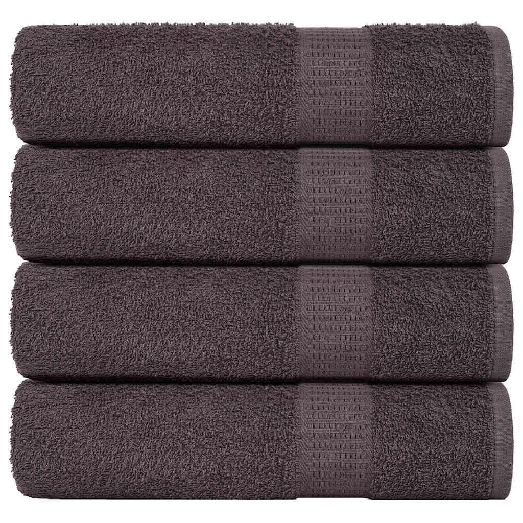 vidaXL Duschtücher FROGN 4 Stk. Anthrazit 70x140 cm 360 g/m²