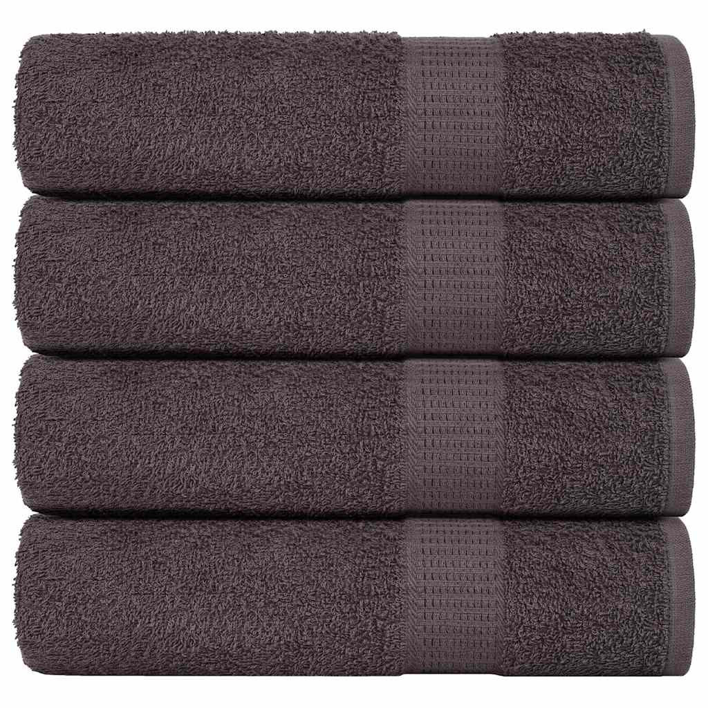 vidaXL Badetücher FROGN 4 Stk. Anthrazit 100x150 cm 360 g/m²