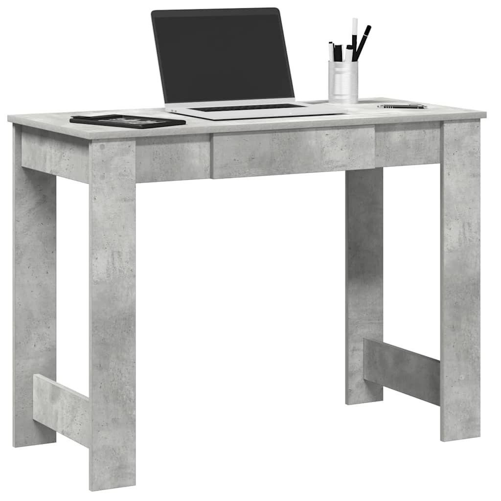 vidaXL Schreibtisch Betongrau 100x45x75 cm Holzwerkstoff