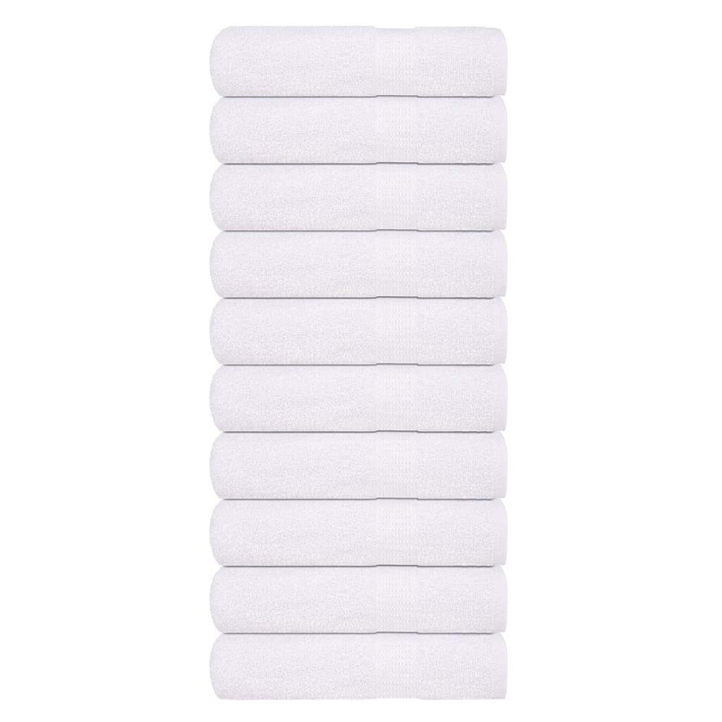vidaXL Badetücher FROGN 10 Stk. Weiß 100x150 cm 360 g/m²
