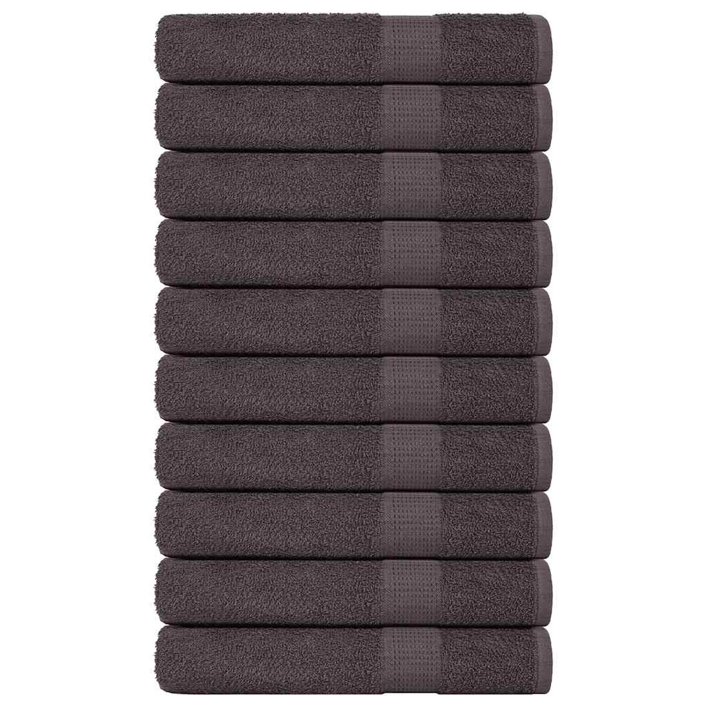 vidaXL Handtücher FROGN 10 Stk. Anthrazit 100x200 cm 360 g/m²