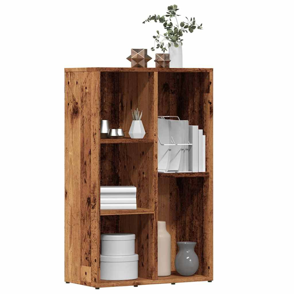 vidaXL Bücherregal Altholz-Optik 50x25x80 cm Holzwerkstoff