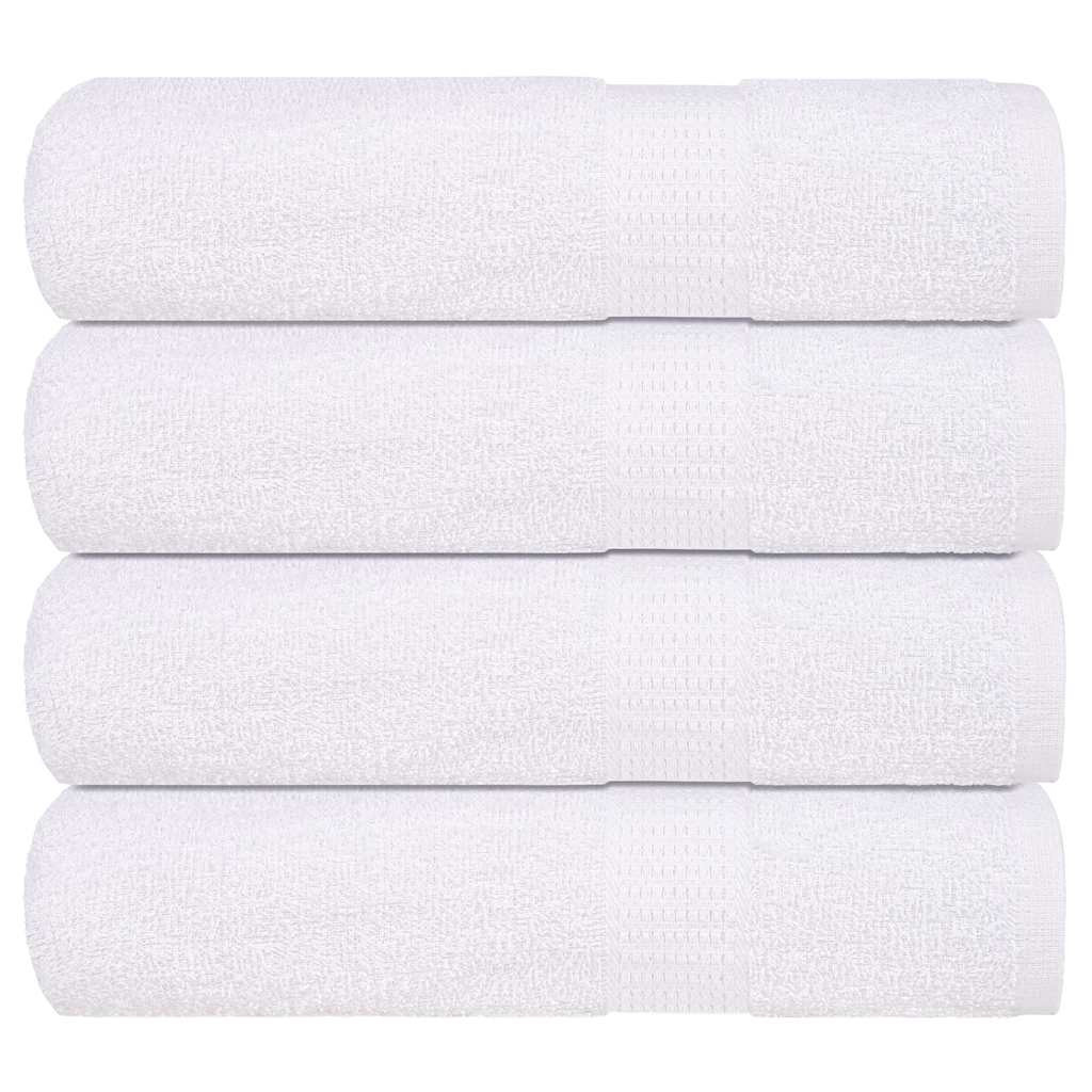 vidaXL Handtücher FROGN 4 Stk. Weiß 50x100 cm 360 g/m²
