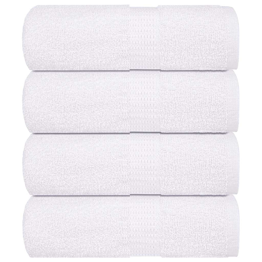 vidaXL Gästetücher FROGN 4 Stk. Weiß 30x50 cm 360 g/m²