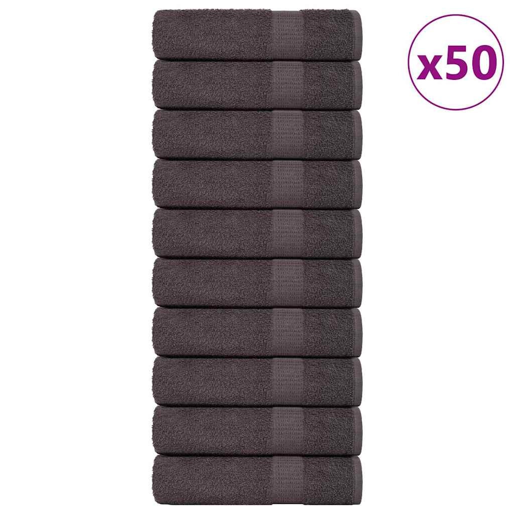 vidaXL Handtücher FROGN 50 Stk. Anthrazit 50x100 cm 360 g/m²