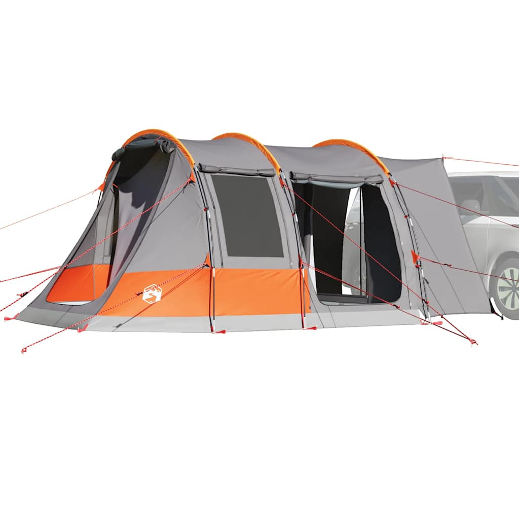 vidaXL Autozelt 2 Personen Grau und Orange Wasserfest