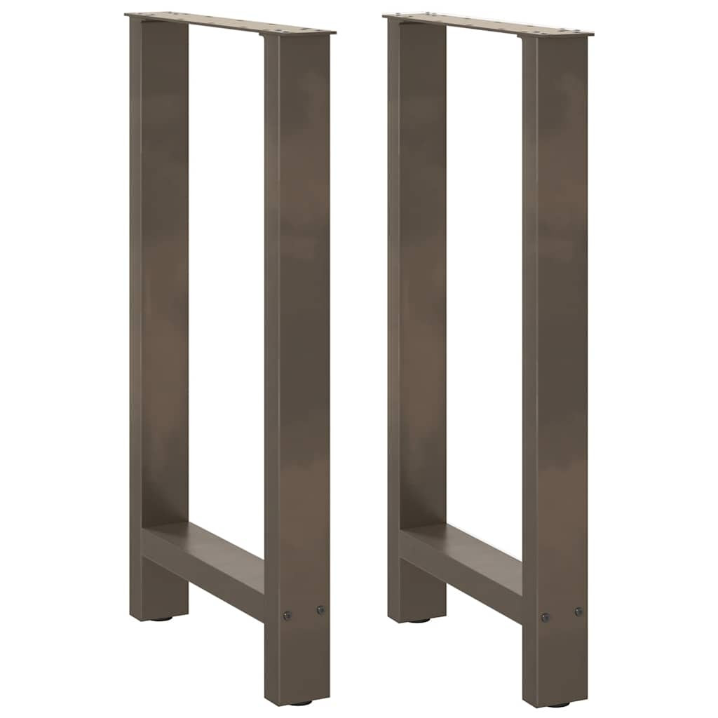 vidaXL Bartischbeine Naturstahl 2 Stk. 50x(90-91) cm Stahl