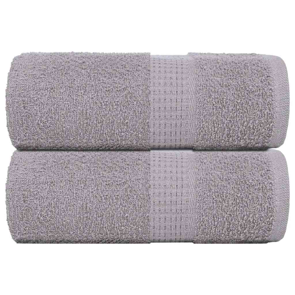 vidaXL Waschtücher FROGN 2 Stk. Grau 30x30 cm 360 g/m²