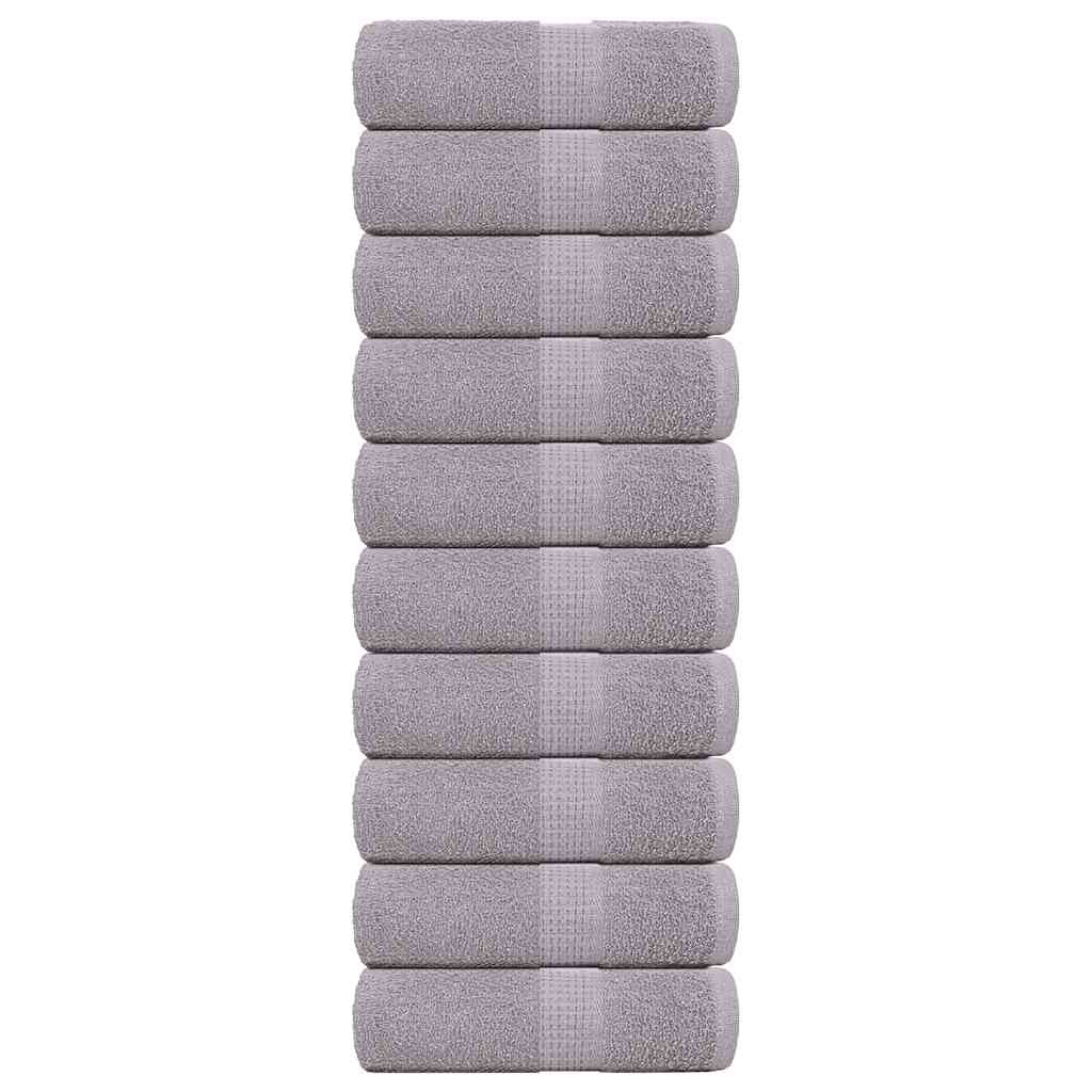 vidaXL Waschtücher FROGN 10 Stk. Grau 30x30 cm 360 g/m²