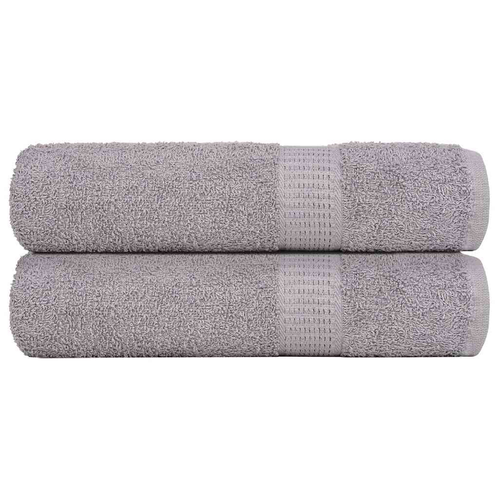 vidaXL Handtücher FROGN 2 Stk. Grau 50x100 cm 360 g/m²