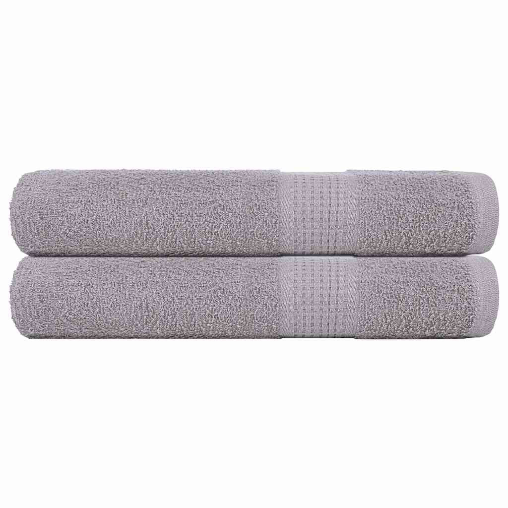 vidaXL Saunatücher FROGN 2 Stk. Grau 80x200 cm 360 g/m²
