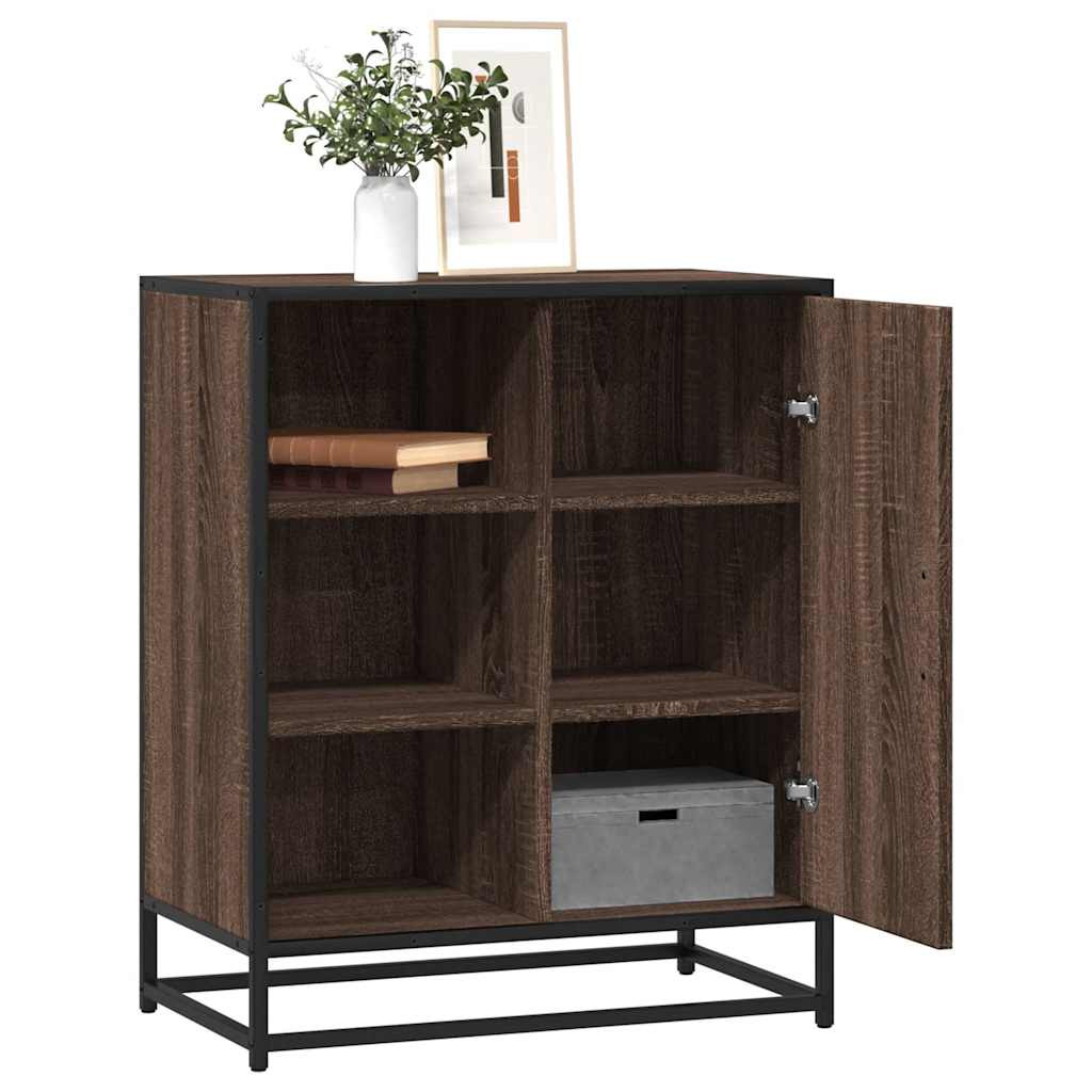 vidaXL Sideboard Braun Eichen-Optik 62x35x76 cm Holzwerkstoff