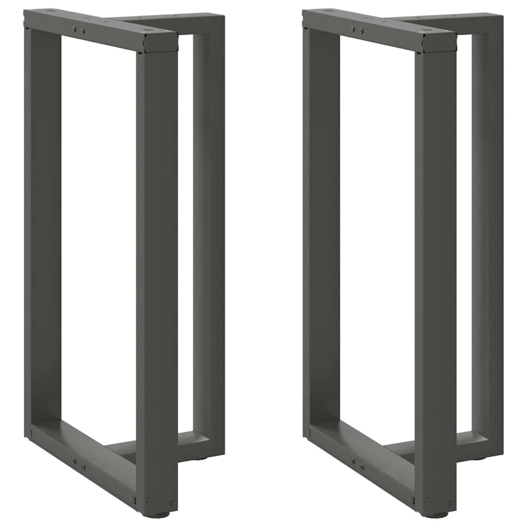 vidaXL Bartischbeine T-Form 2 Stk. Anthrazit 60x35x(100-101) cm Stahl