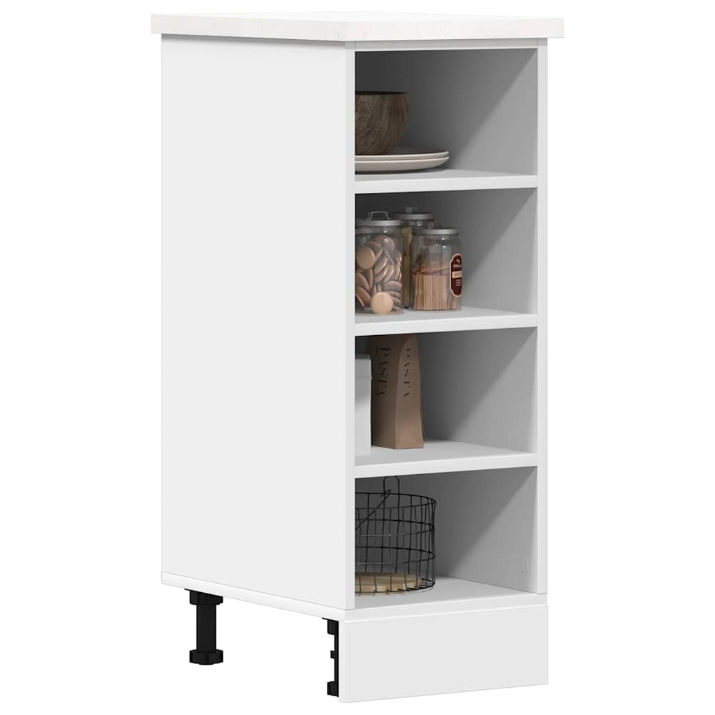 vidaXL Unterschrank Riga Weiß 30x44,5x81,5 cm Holzwerkstoff