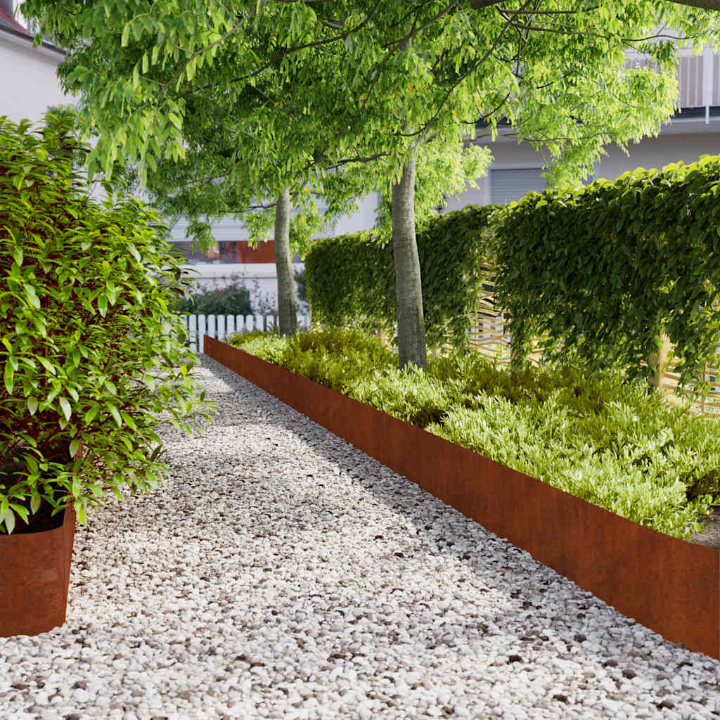 vidaXL Rasenkanten 20 Stk. 25x103 cm Flexibel Wetterfester Stahl