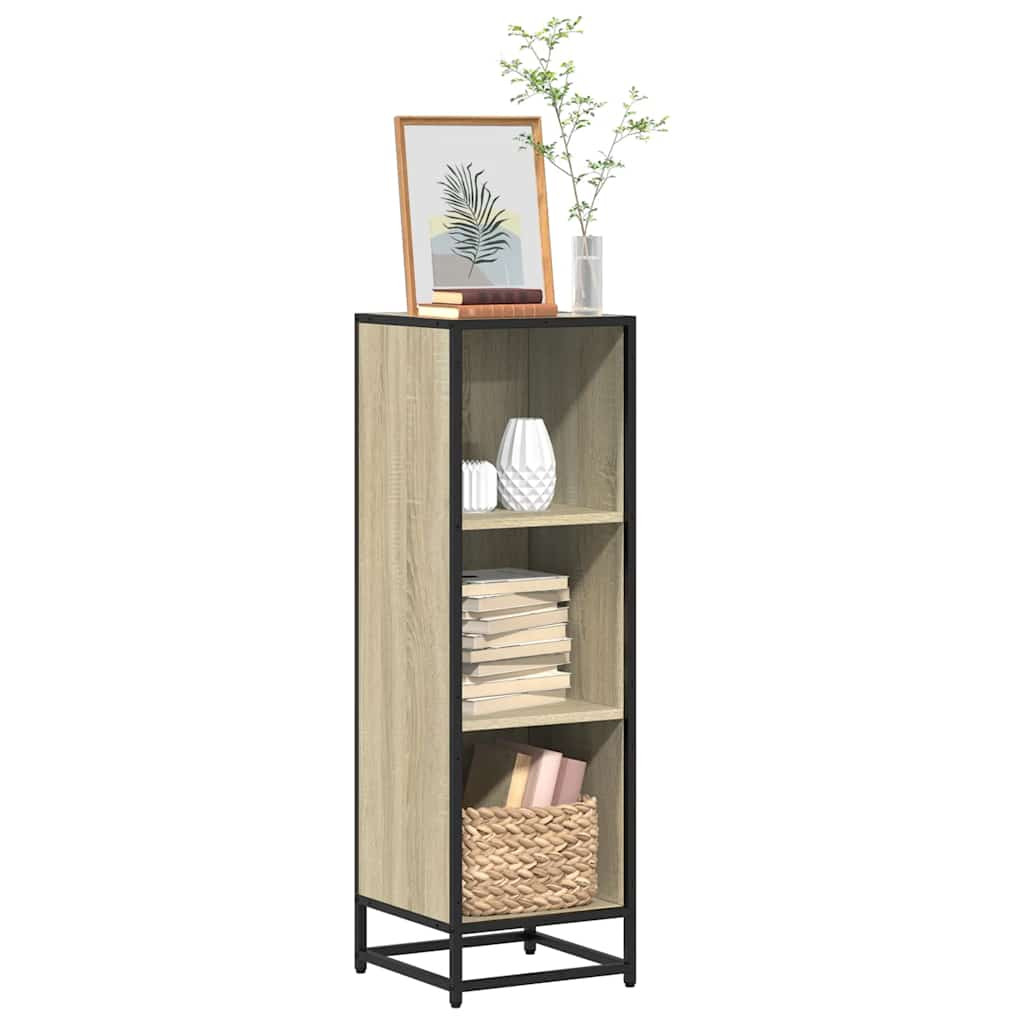 vidaXL Bücherregal Sonoma-Eiche 33,5x33x107,5 cm Holzwerkstoff