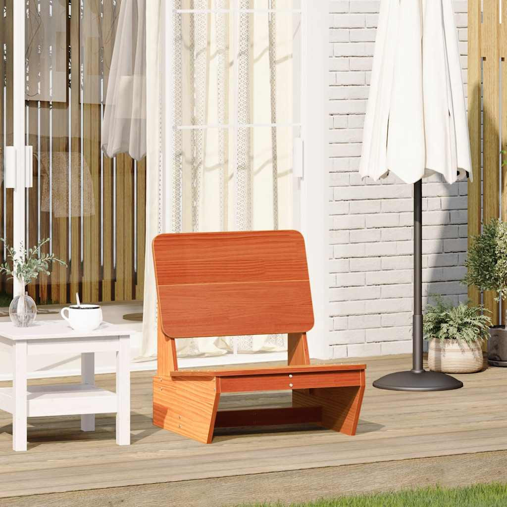 vidaXL Gartenstuhl Wachsbraun 60x64x70,5 cm Massivholz Kiefer