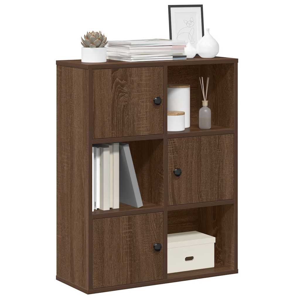 vidaXL Bücherregal Braun Eichen-Optik 60x24x76,5 cm Holzwerkstoff