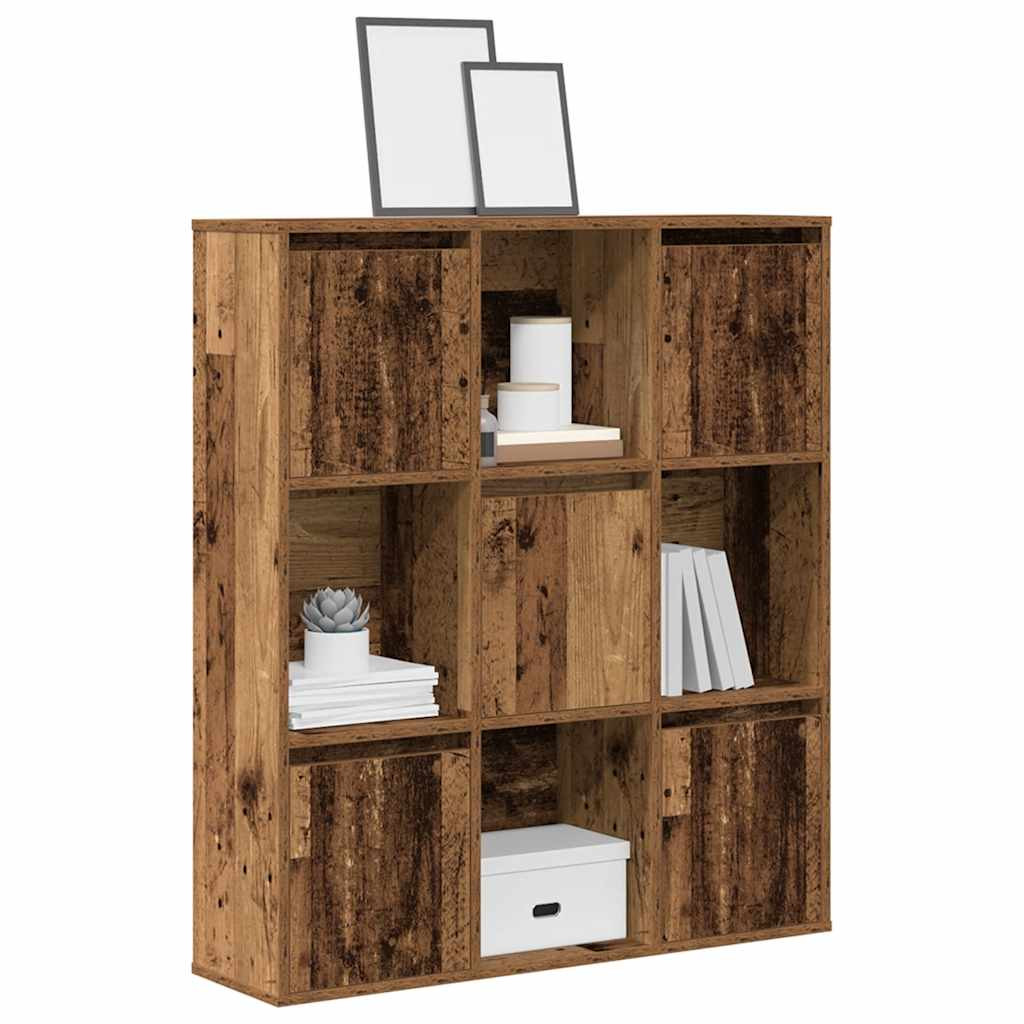 vidaXL Bücherregal Altholz-Optik 89x24x101,5 cm Holzwerkstoff