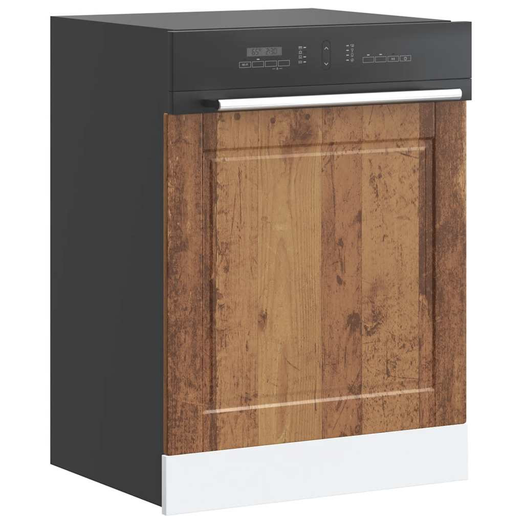 vidaXL Geschirrspülerblende Porto Altholz-Optik 60x1,5x57 cm