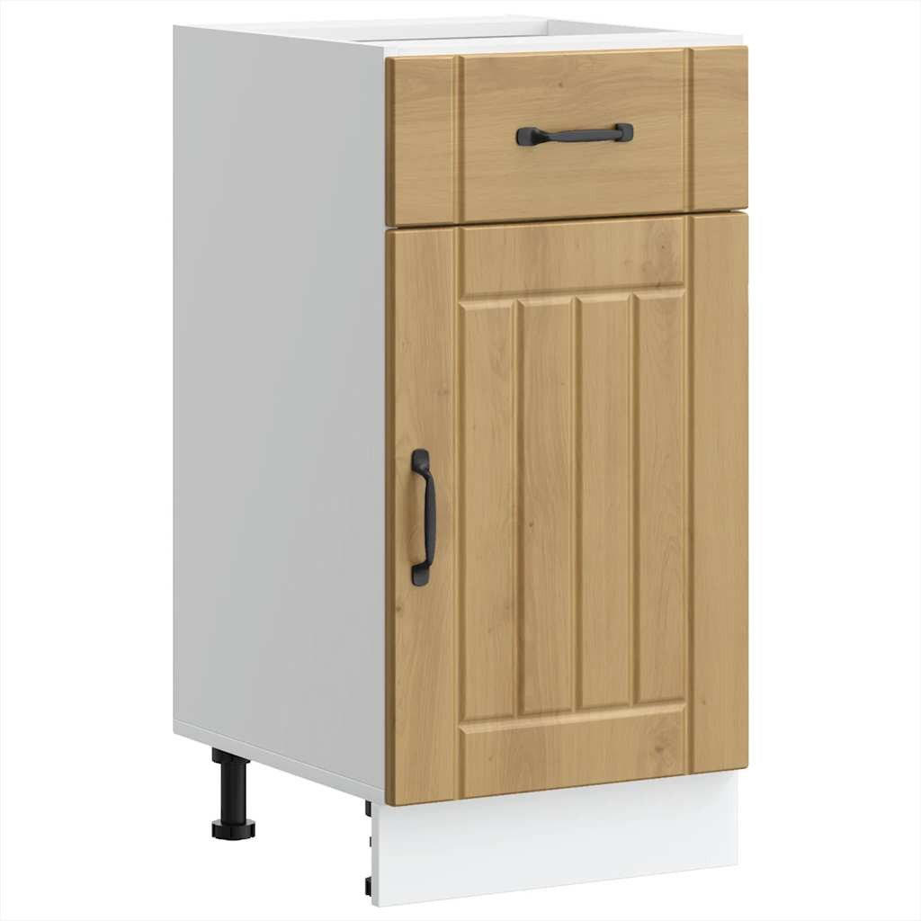 vidaXL Küchen-Unterschrank Lucca Artisan-Eiche Holzwerkstoff