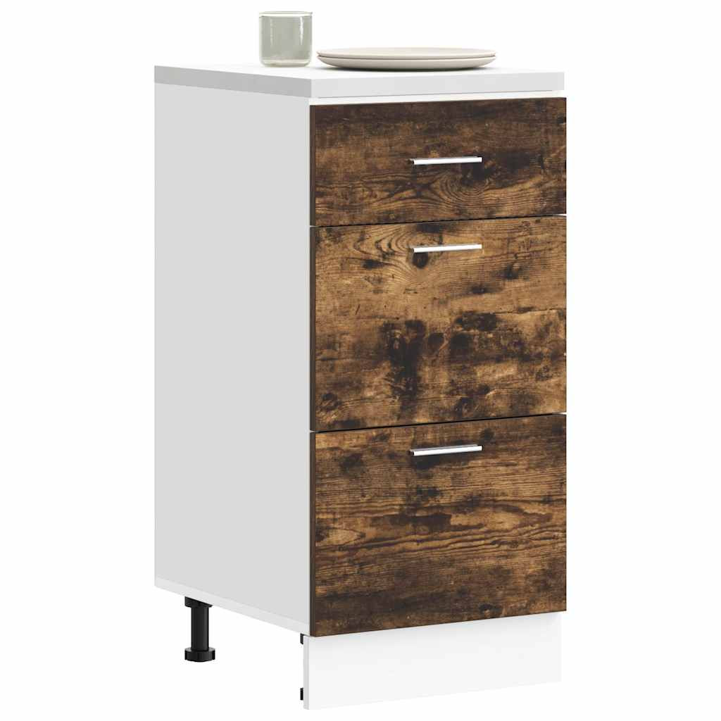 vidaXL Unterschrank Lyon Räuchereiche 40x46x81,5 cm Holzwerkstoff