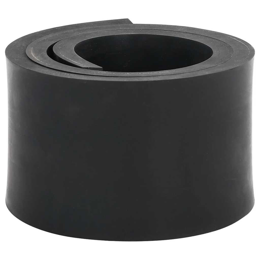 vidaXL Gummileiste für Schneepflug Schwarz 80x10x1 cm