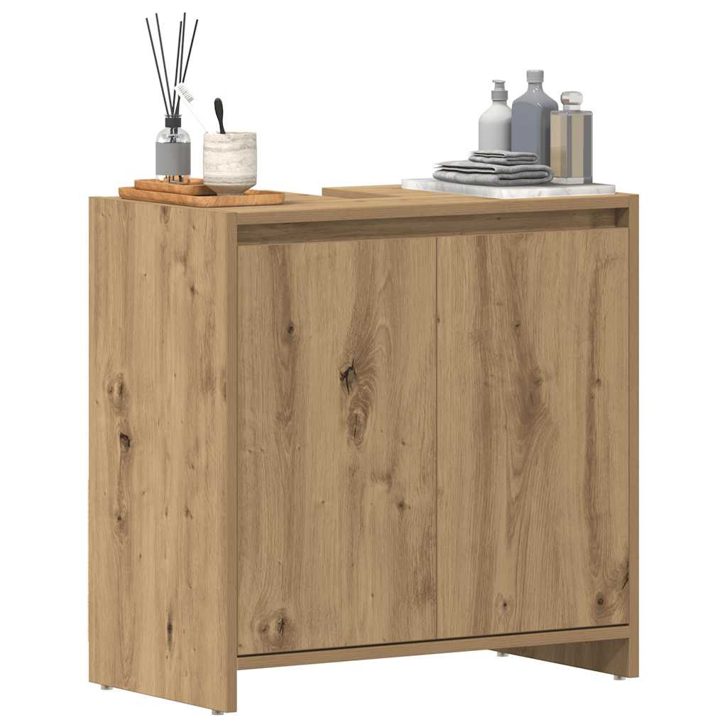 vidaXL Waschbeckenunterschrank Artisan-Eiche 60x33x60 cm