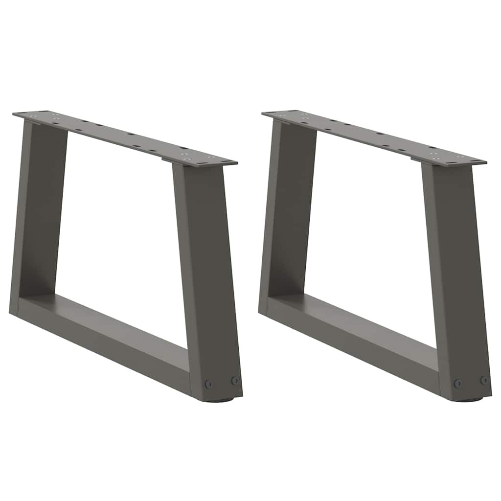 vidaXL Couchtischbeine V-Form 2 Stück Anthrazit 60x(30-31,3) cm Stahl