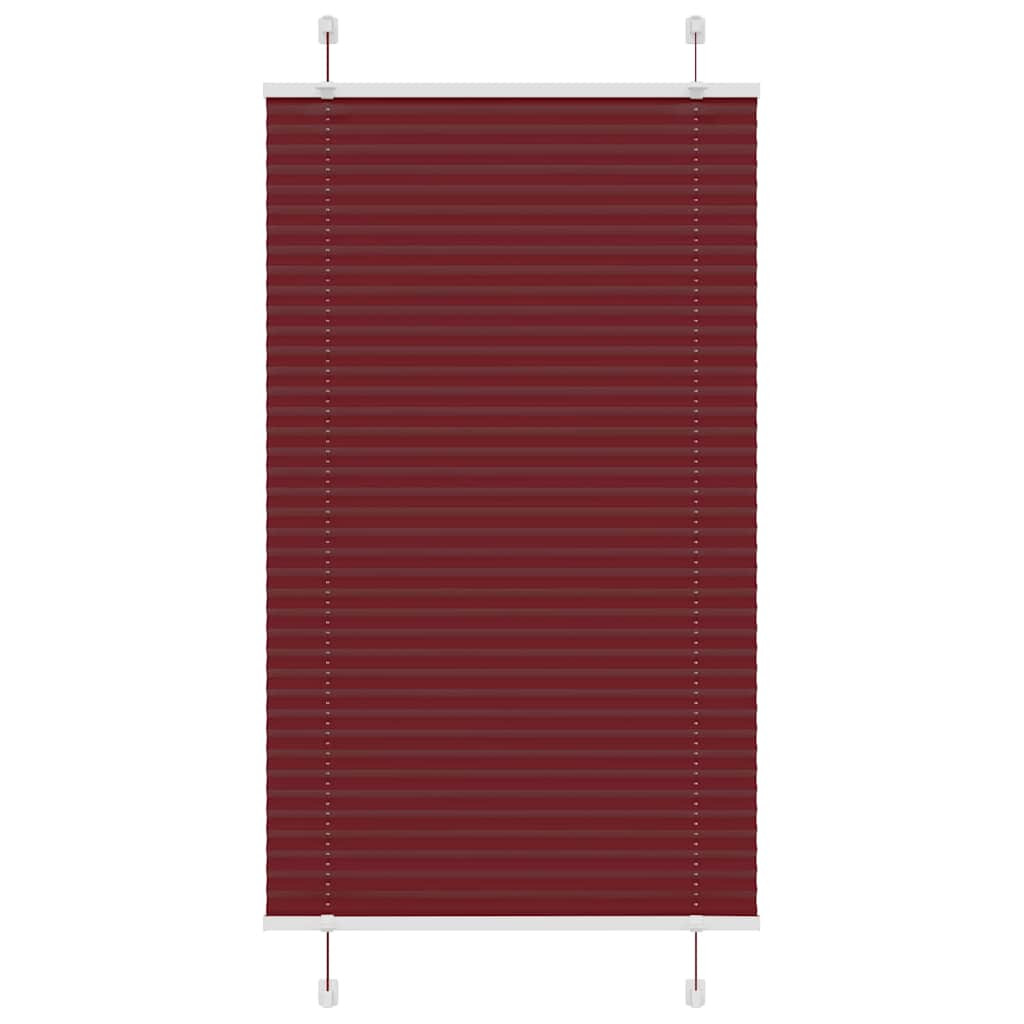 vidaXL Plissee Bordeauxrot 70x100 cm Stoffbreite 69,4 cm Polyester