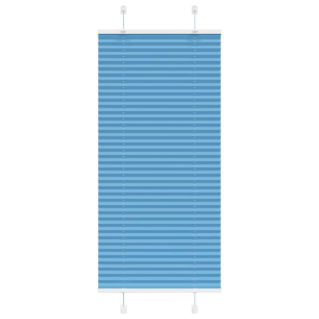 vidaXL Plissee Blau 65x150 cm Stoffbreite 64,4 cm Polyester