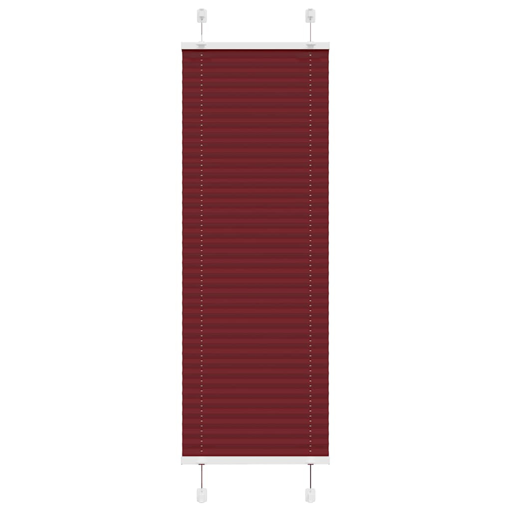 vidaXL Plissee Bordeauxrot 45x100 cm Stoffbreite 44,4 cm Polyester