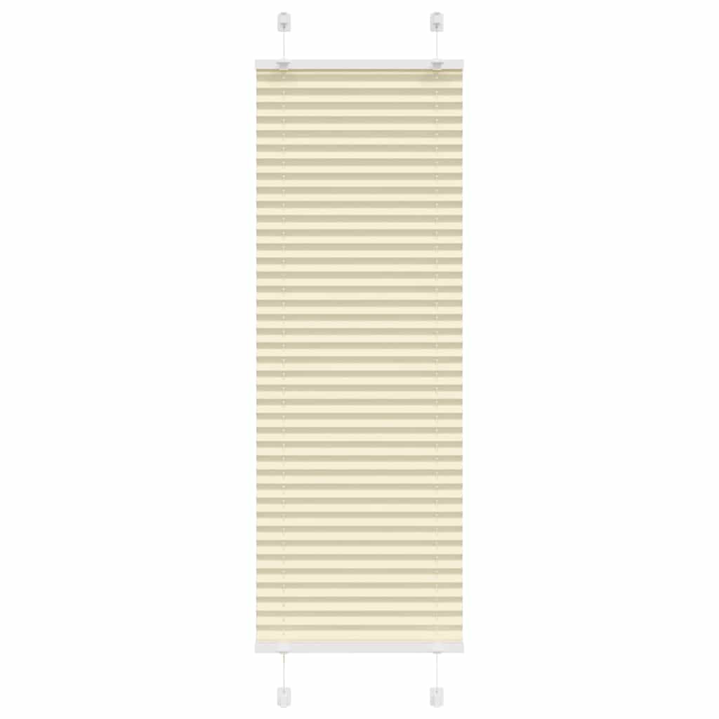 vidaXL Plissee Creme 50x100 cm Stoffbreite 49,4 cm Polyester