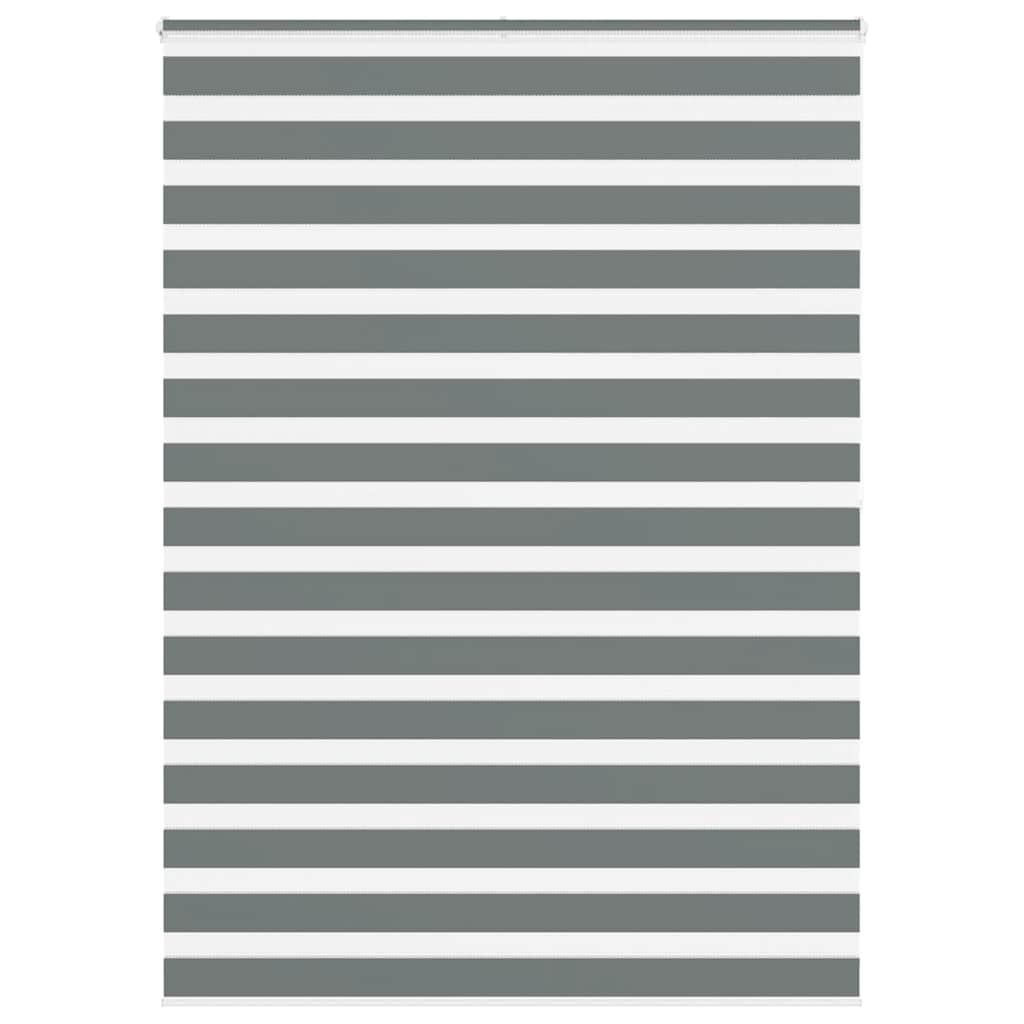 vidaXL Doppelrollo Dunkelgrau 160x200 cm Stoffbreite 155,9 cm Polyester