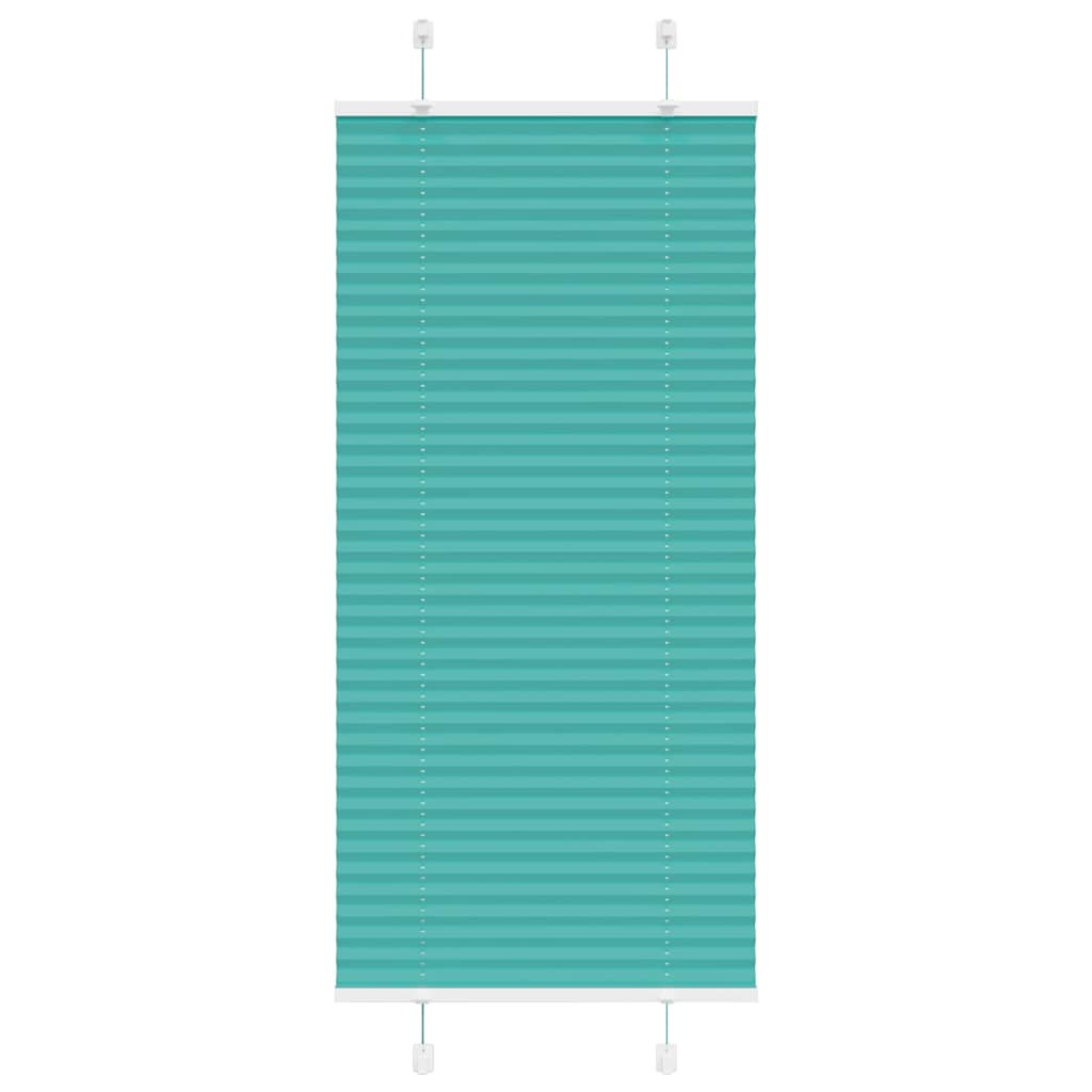 vidaXL Plissee Petrolgrün 60x100 cm Stoffbreite 59,4 cm Polyester