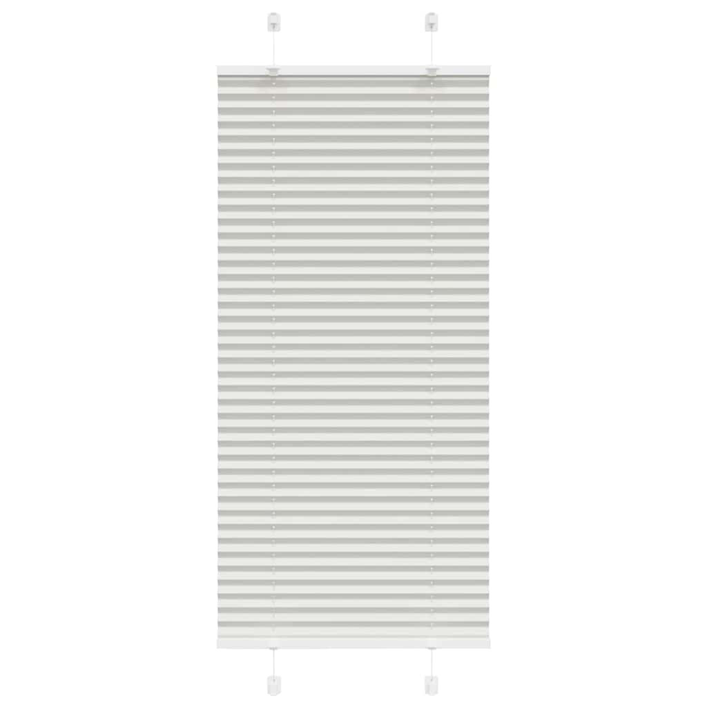 vidaXL Plissee Hellgrau 55x150 cm Stoffbreite 54,4 cm Polyester