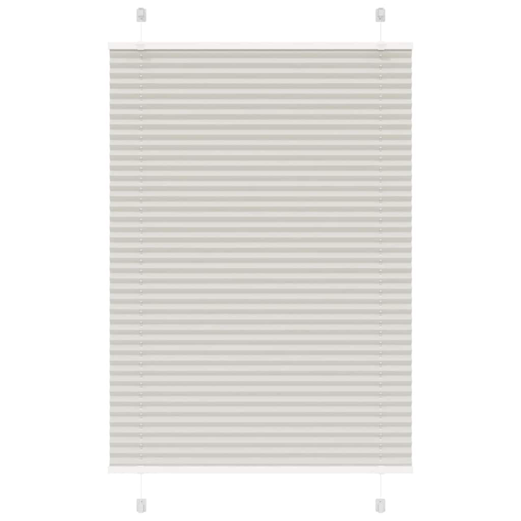 vidaXL Plissee Hellgrau 85x150 cm Stoffbreite 84,4 cm Polyester