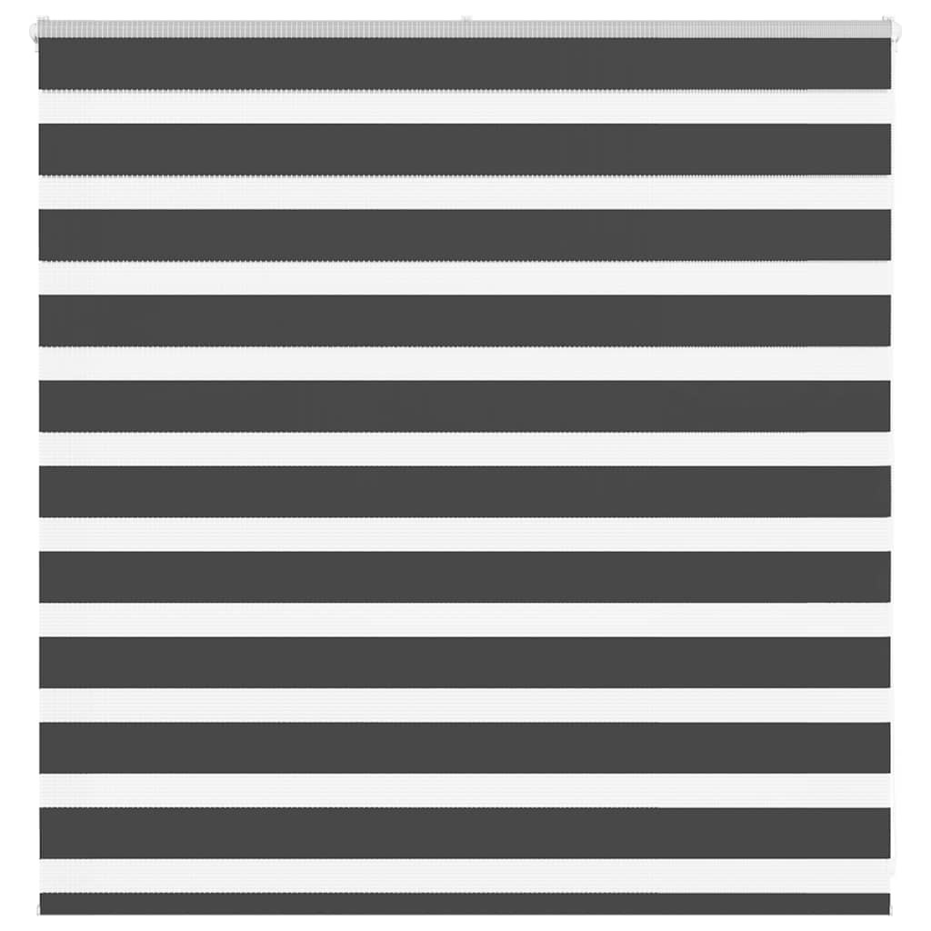 vidaXL Doppelrollo Schwarz 145x100 cm Stoffbreite 140,9 cm Polyester