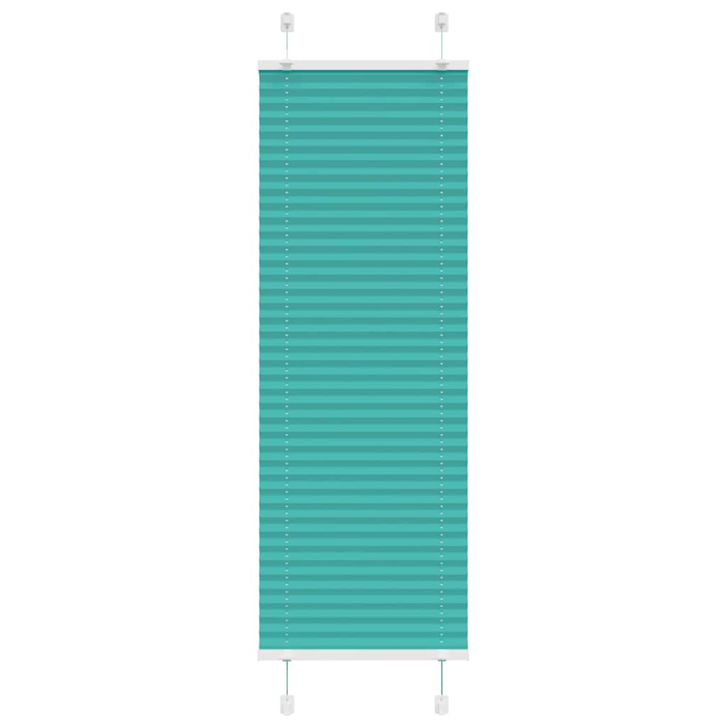 vidaXL Plissee Petrolgrün 40x150 cm Stoffbreite 39,4 cm Polyester