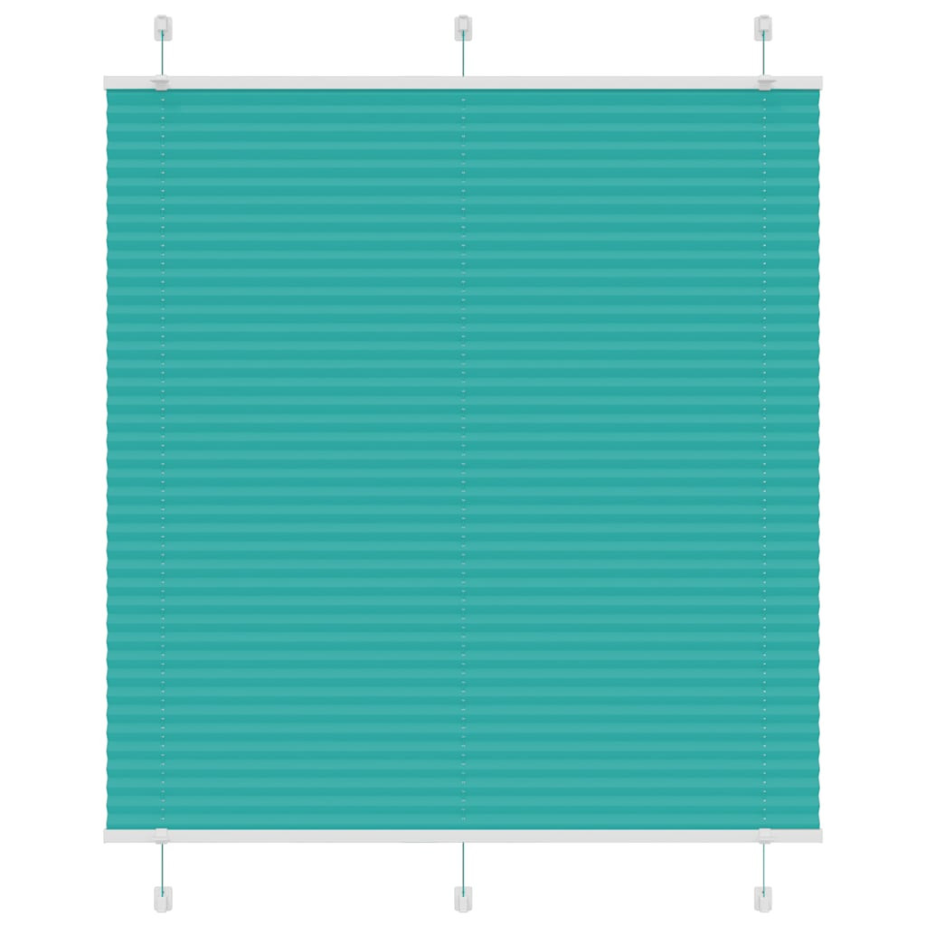 vidaXL Plissee Petrolgrün 120x150 cm Stoffbreite 119,4 cm Polyester