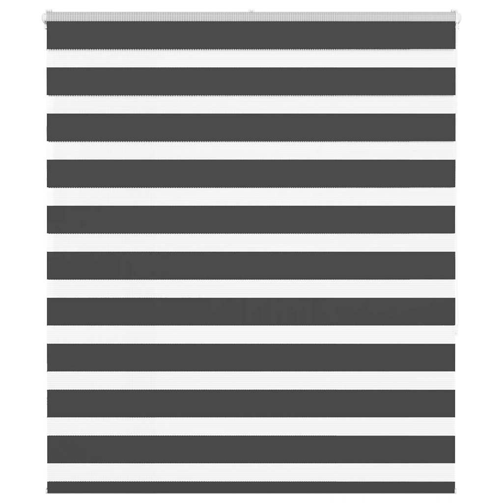 vidaXL Doppelrollo Schwarz 120x150 cm Stoffbreite 115,9 cm Polyester