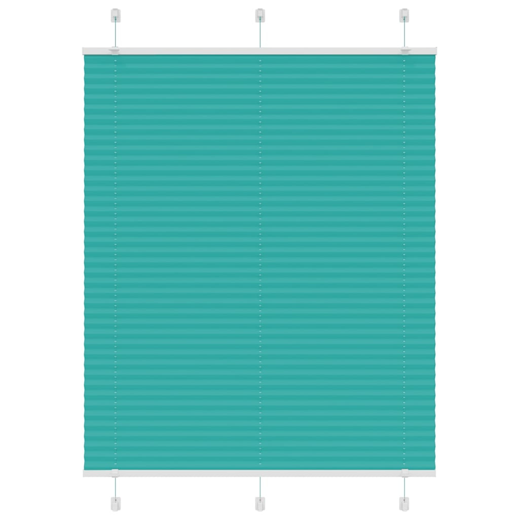vidaXL Plissee Petrolgrün 105x150 cm Stoffbreite 104,4 cm Polyester