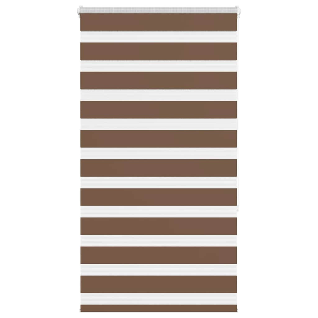 vidaXL Doppelrollo Braun 90x150 cm Stoffbreite 85,9 cm Polyester