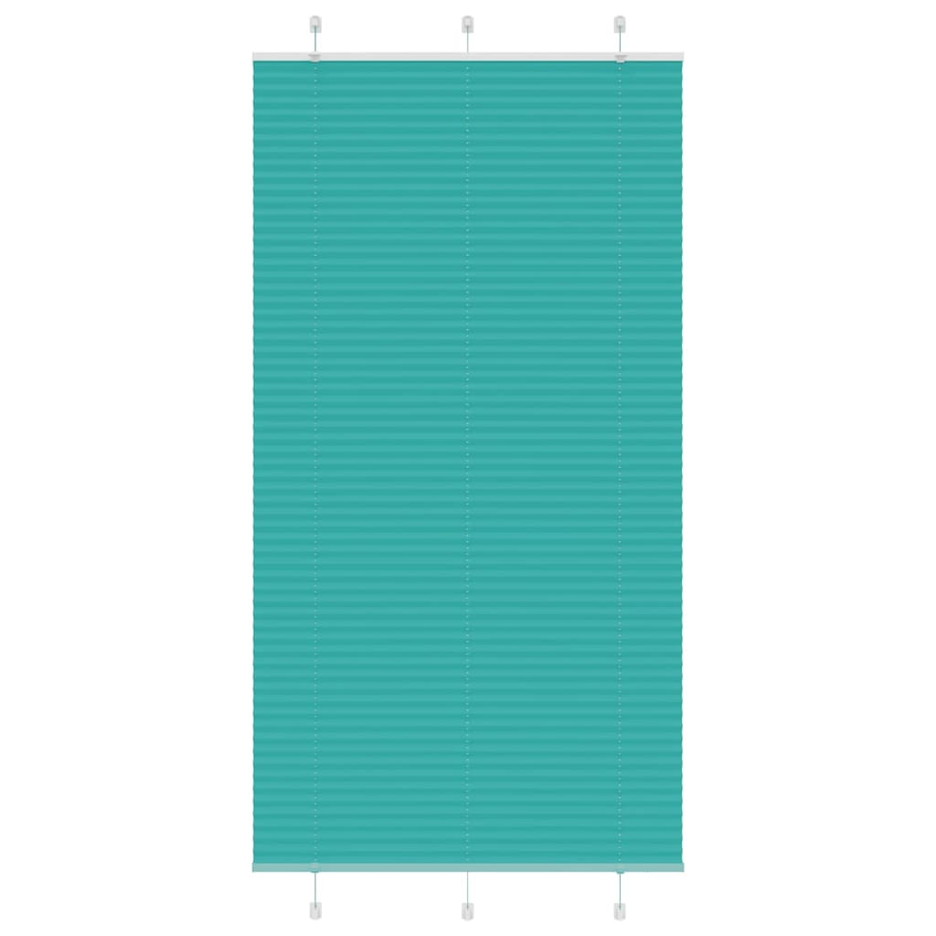 vidaXL Plissee Petrolgrün 105x200 cm Stoffbreite 104,4 cm Polyester